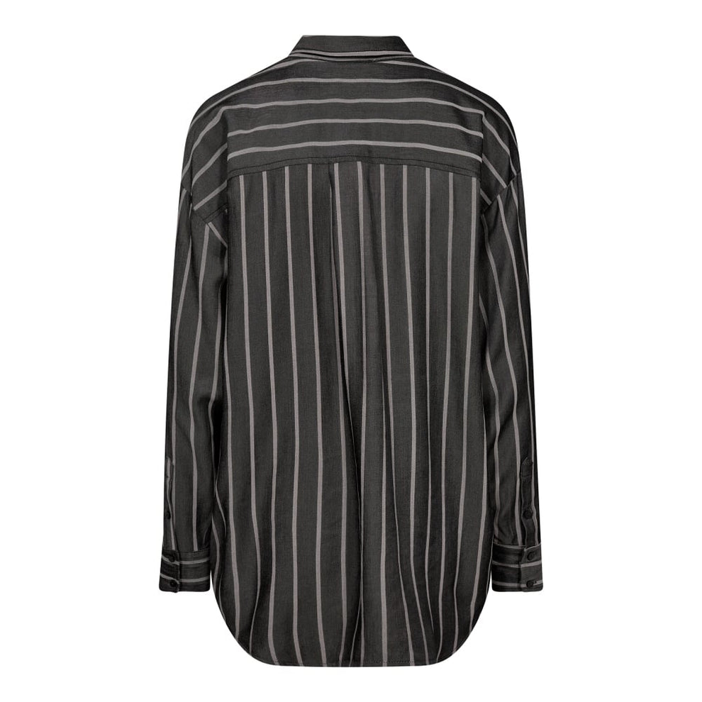 Co'Couture W Sue Stripe Oversize Shirt Black