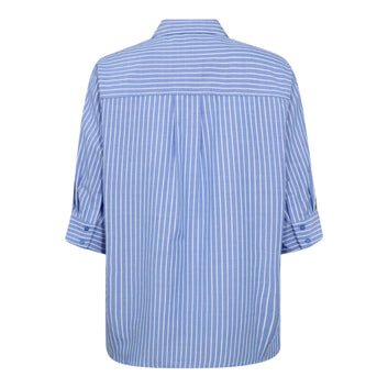 Co´Couture TeaCC Stripe SS Shirt Blue