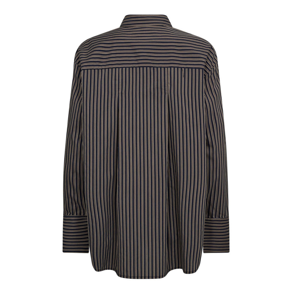 Co´Couture W Fina Stripe Shirt Black