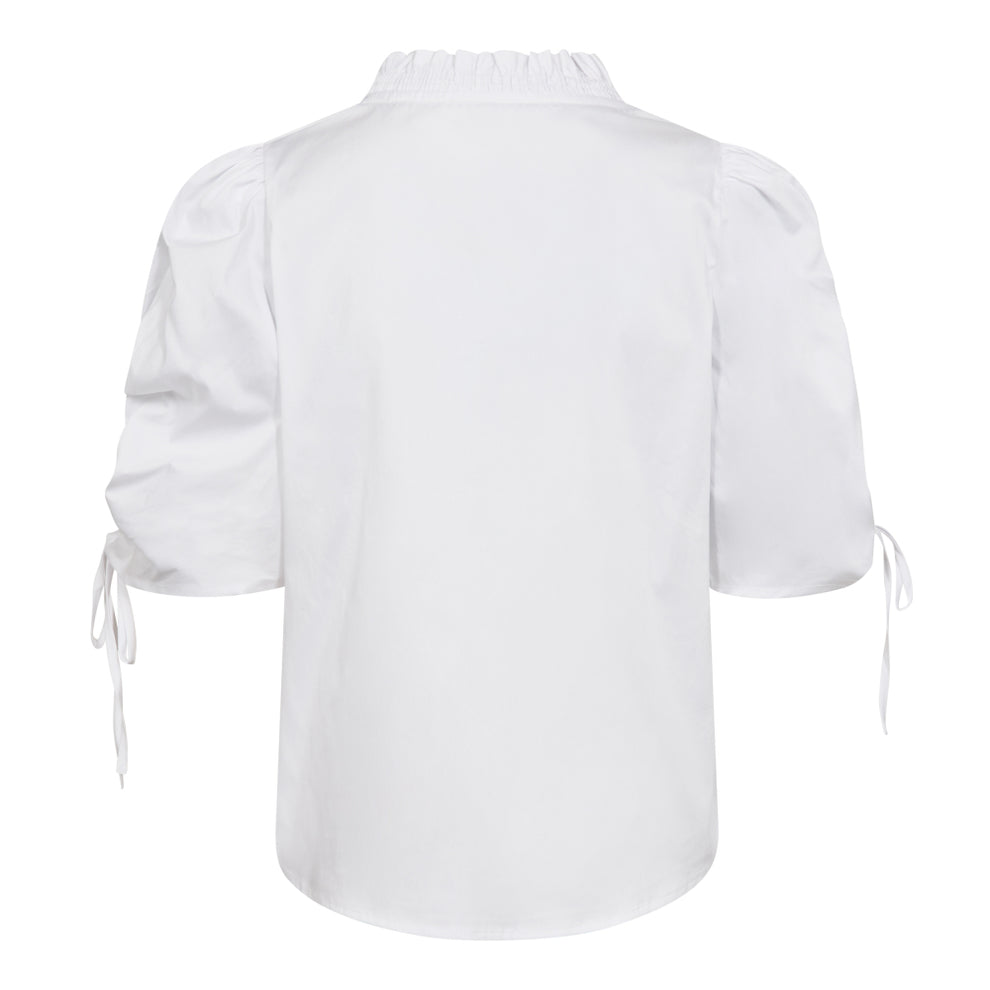 Co´Couture W Sanna SS Puff V- Blouse White