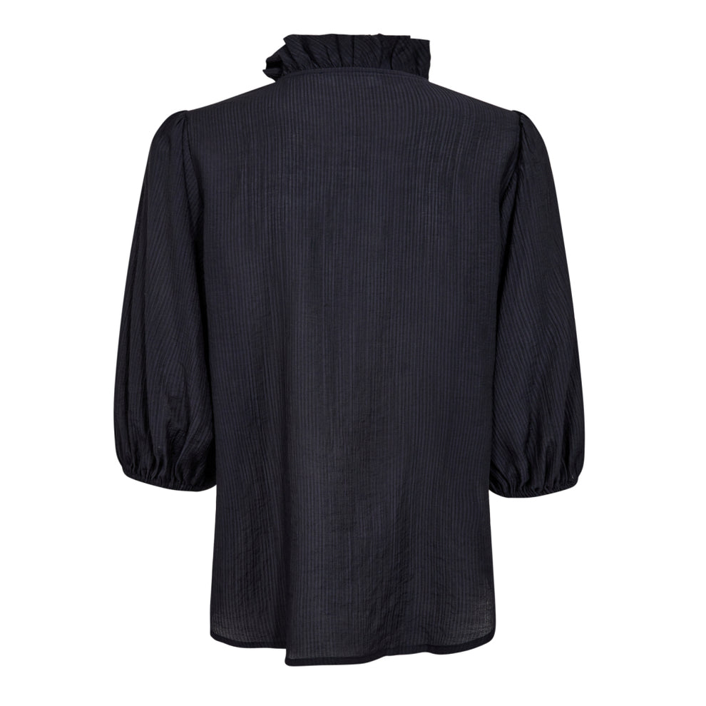 Co´Couture W Anika Frill SS Shirt Navy