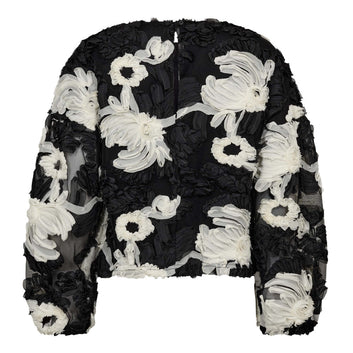 Co´Couture W Fleurcc Fluffy Blouse Black
