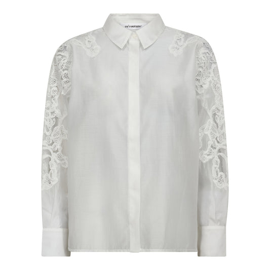 Co´Couture Kawacc Embroidery Shirt White