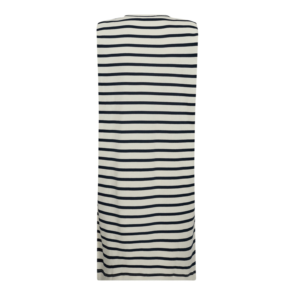 Co'couture W Classic Stripe ED Tee Dress Off White
