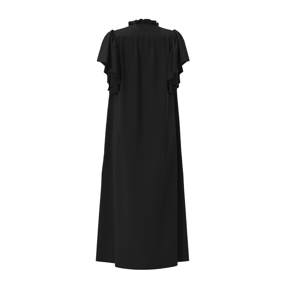 Co'Couture W Hera ss Frill Dress Black