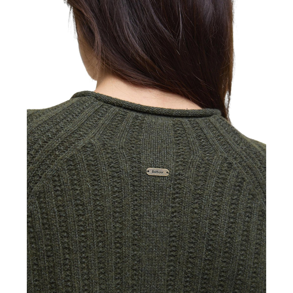 Barbour W Bamburgh Knitted Jumper Olive
