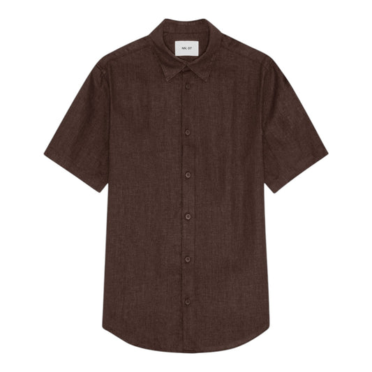 NN07 Enzo SS 5708 Skjorte Coffee