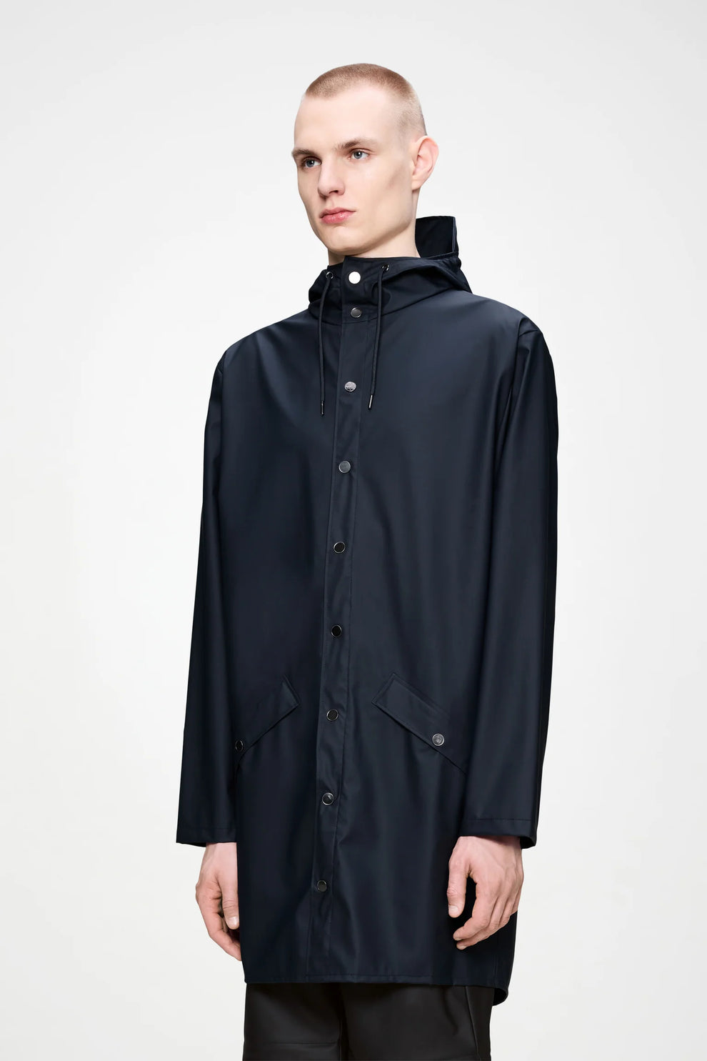 Rains U Lang Regnjakke W3 Navy