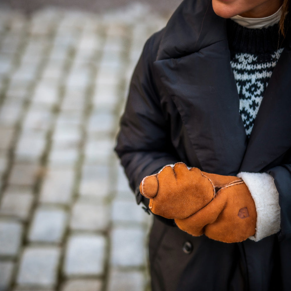 Hestra W Sheepskin Luffe Cork