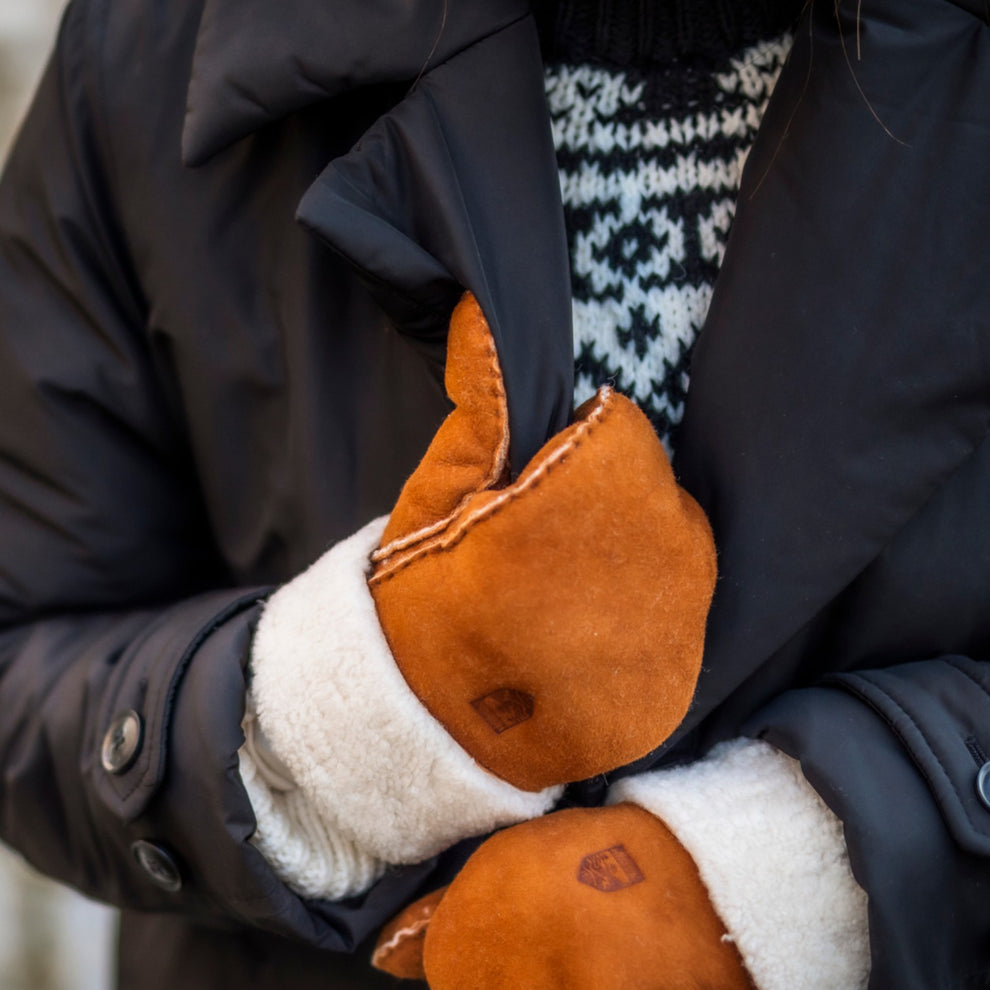 Hestra W Sheepskin Luffe Cork