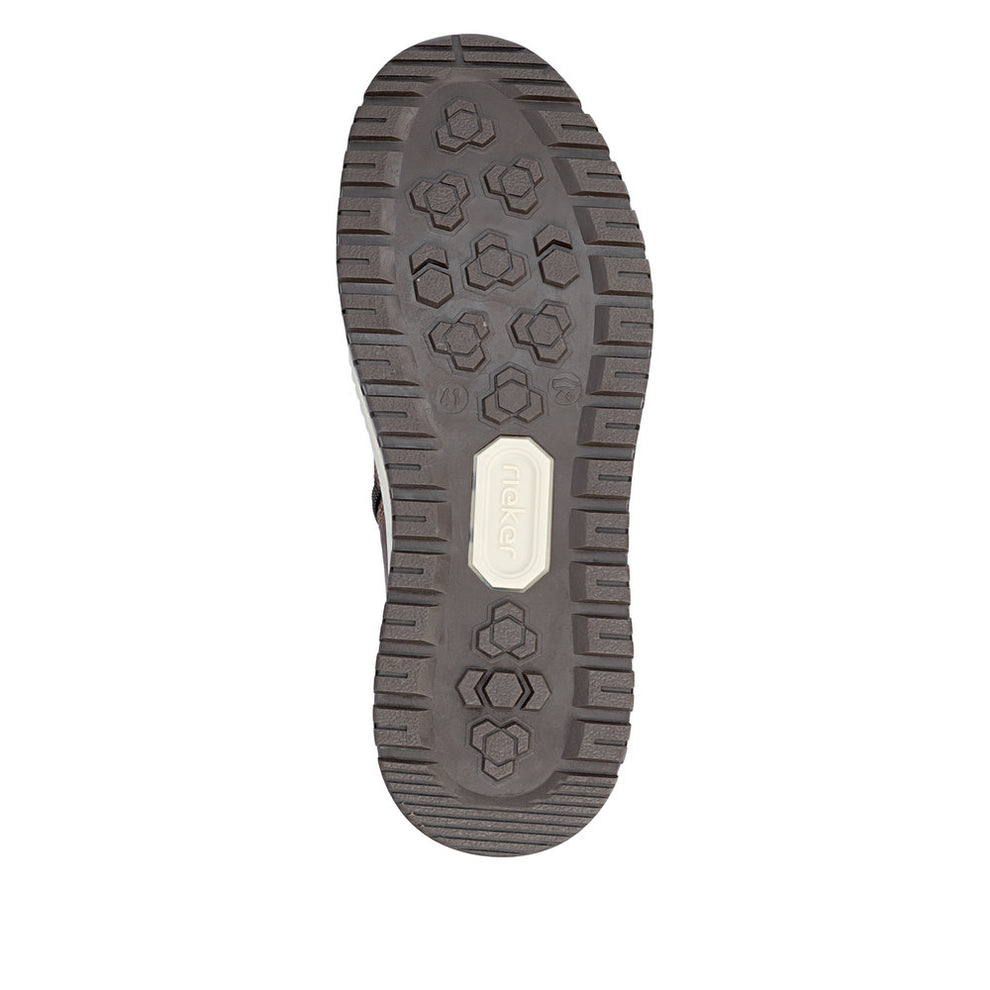 Rieker M Synthetic Lace Boot Brown - 38504-25