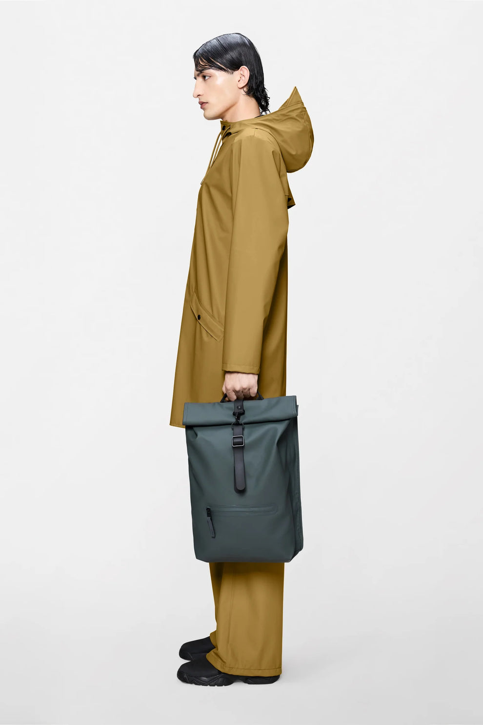 Rains Rolltop Rucksack W3 Dark Grey