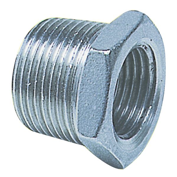 1852 Nippelmuffe udv/indv gevind RF stål, 1 - 3/4"