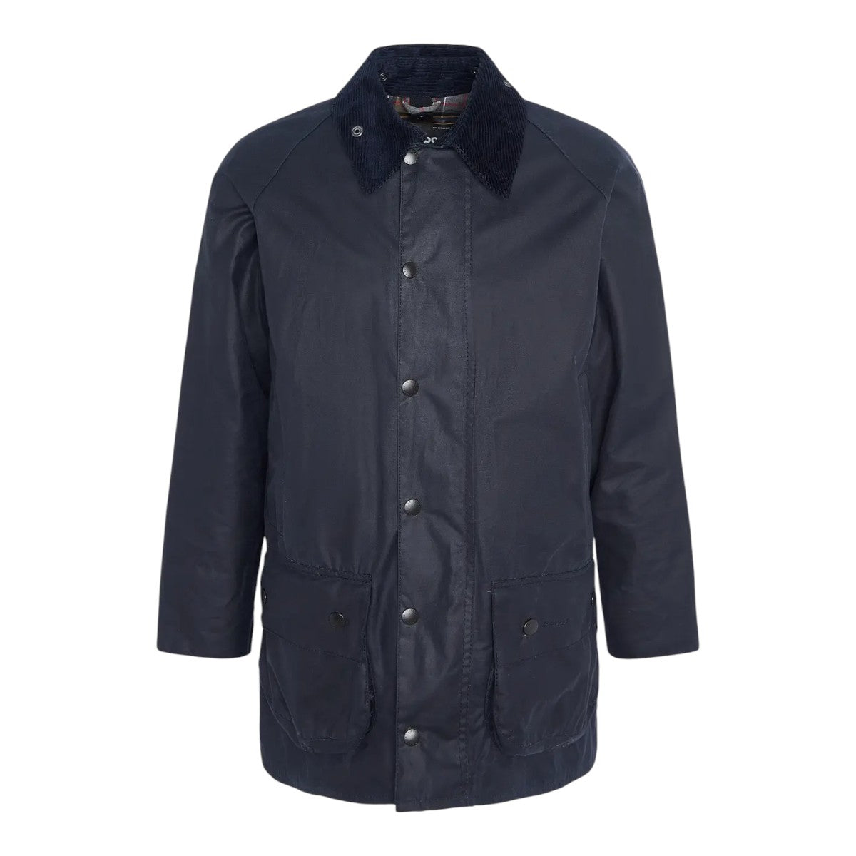 Barbour M Classic Beaufort Vokset Jakke Navy