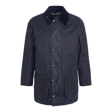 Barbour M Classic Beaufort Vokset Jakke Navy