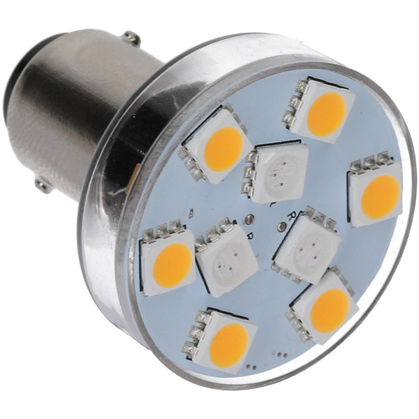 NauticLed Bajonet LED pære - hvid/rød