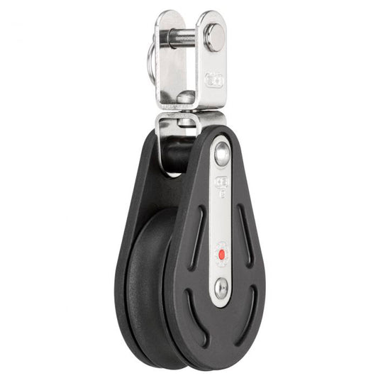 Blok fiber 1-sk. m/svirvel & kuglelejer