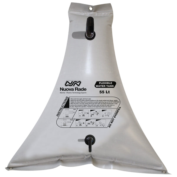 Nuova rade vandtank trekant fleksible 86x21x93cm, 55L
