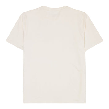 Knowledge Cotton Apparel U Regular Drop-Shoulder Short Sleeve Heavy Single Jersey Printed T-Shirt 1387 Egret