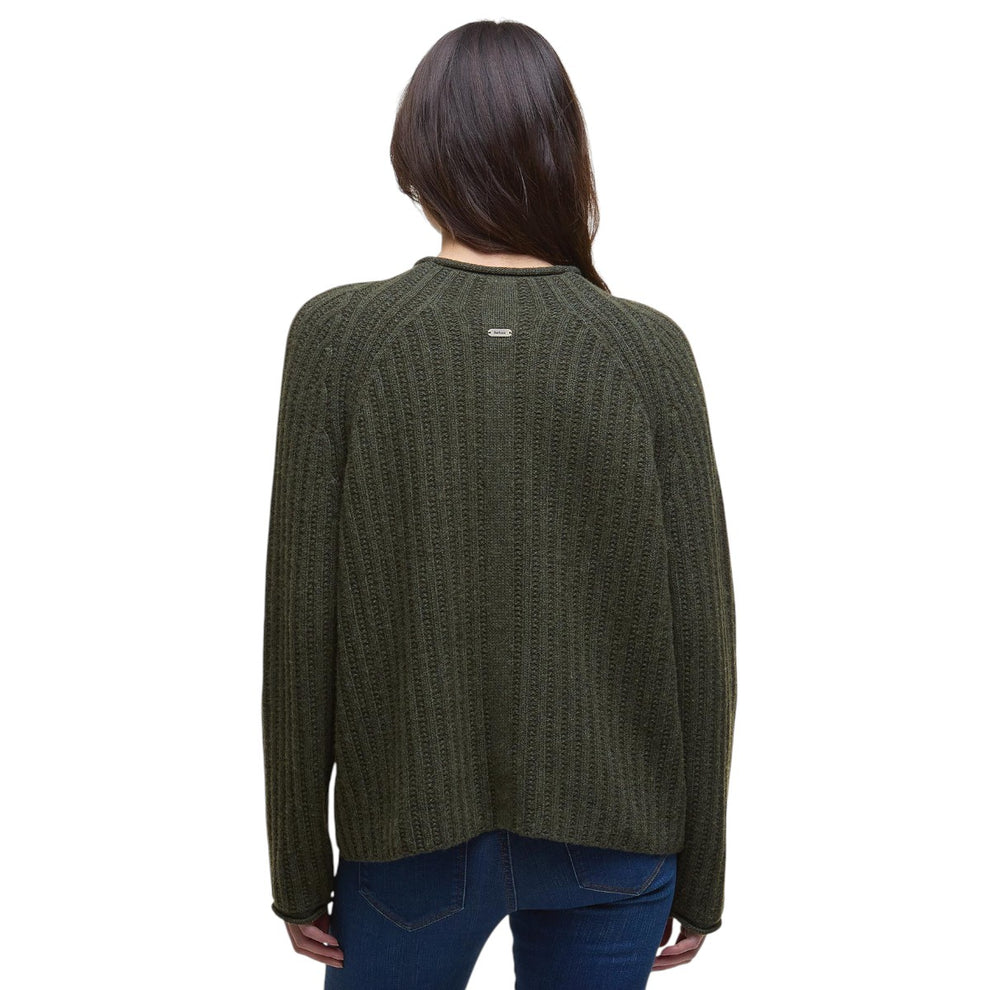 Barbour W Bamburgh Knitted Jumper Olive
