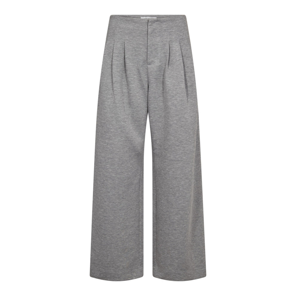 Co´Couture Lancecc Pleat Sweatpant Grey Melange