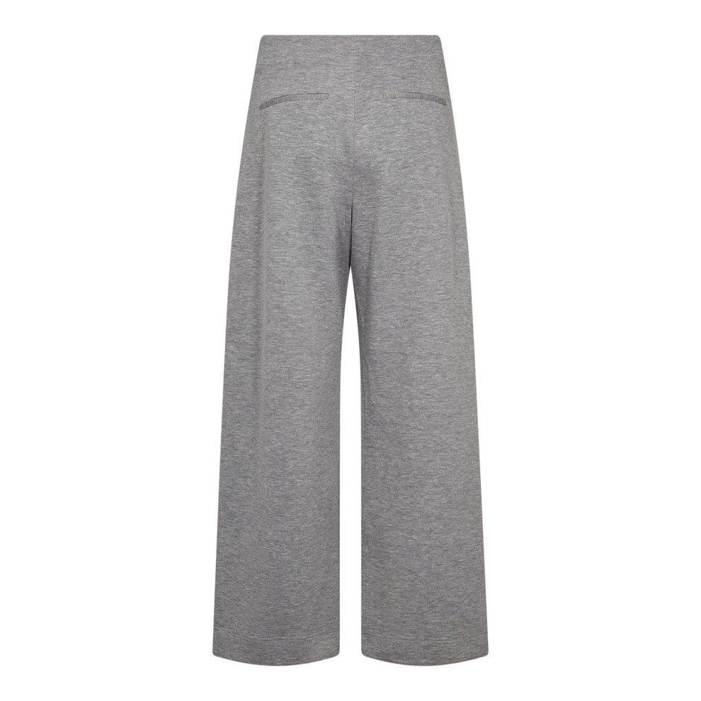 Co´Couture Lancecc Pleat Sweatpant Grey Melange