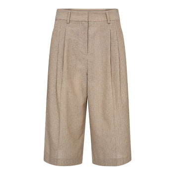 Co´Couture Nadinecc Pleat Bermuda Bisquit