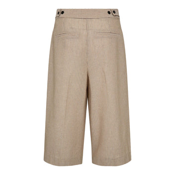 Co´Couture Nadinecc Pleat Bermuda Bisquit