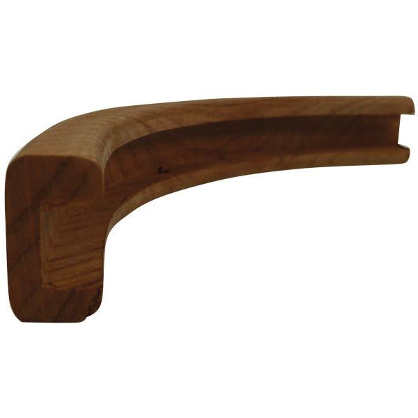 Roca udvendig U-liste teak 50/90º, spor