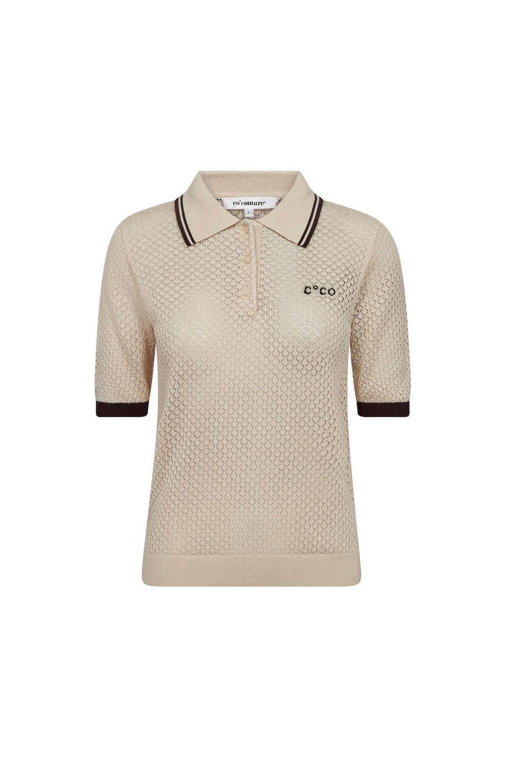 Co´Couture W Lue Pointelle Knit Bone