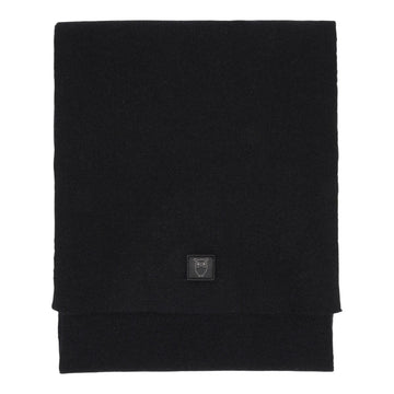 Knowledge Cotton Apparel U Lambswool Scarf Rws 1300 Black Jet
