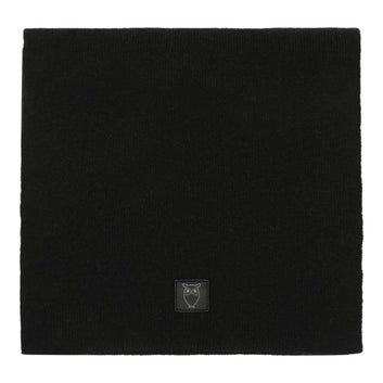 Knowledge Cotton Apparel U Lambswool Scarf Rws 1300 Black Jet