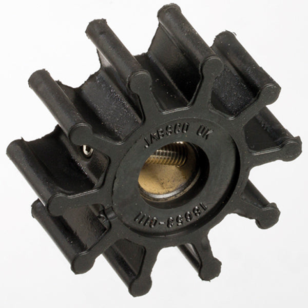 Turbine néoprène ø12mm axe à goupille fendue 6 pales ø51mm JABSCO 653-0001-P