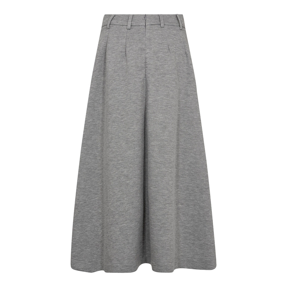 Co´Couture Lancecc Pleat Skirt Grey Melange