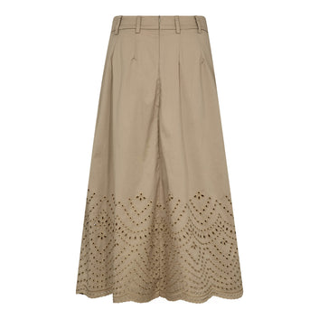 Co´Couture Poppycc Pleat Scallop Skirt Mushroom