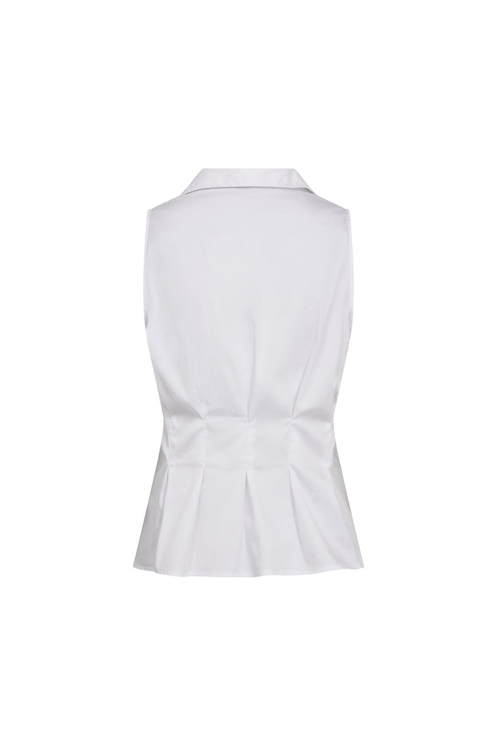 Co´Couture Poppycc V-Collar Top White