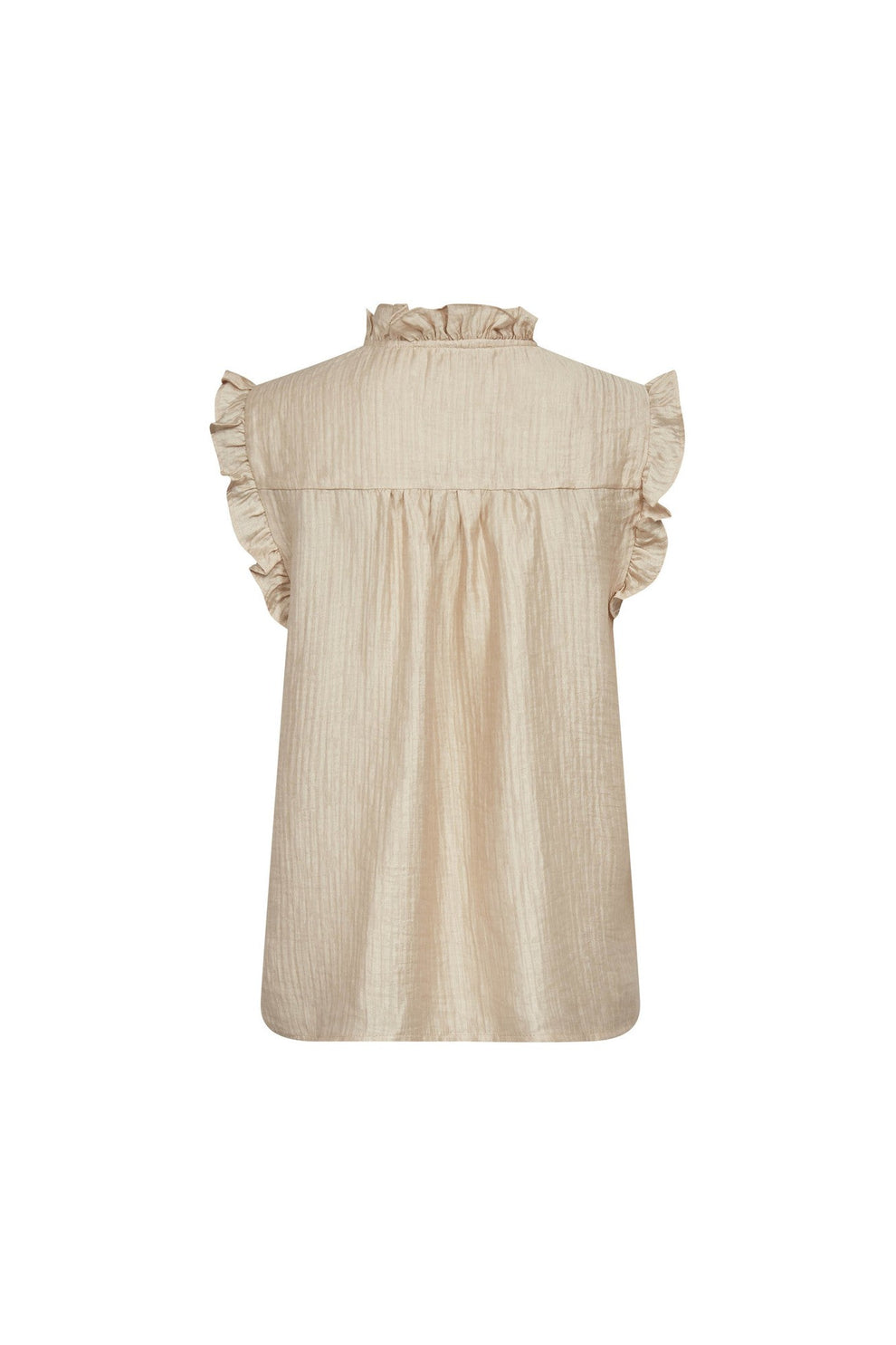 Co´Couture Tassycc Frill Top Bisquit