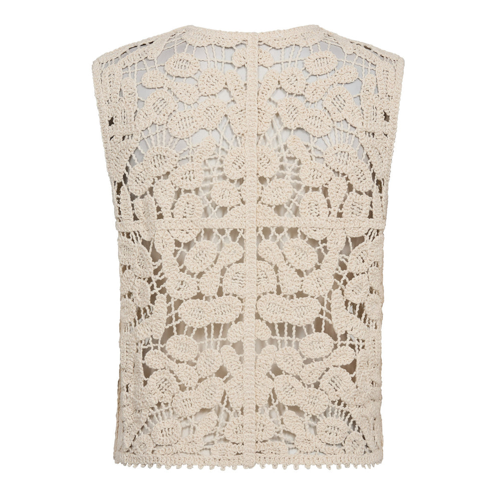 Co´Couture Kellycc Crochet Top Bone
