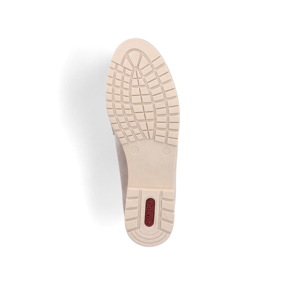 Rieker W Loafer m Sølvdetalje Beige