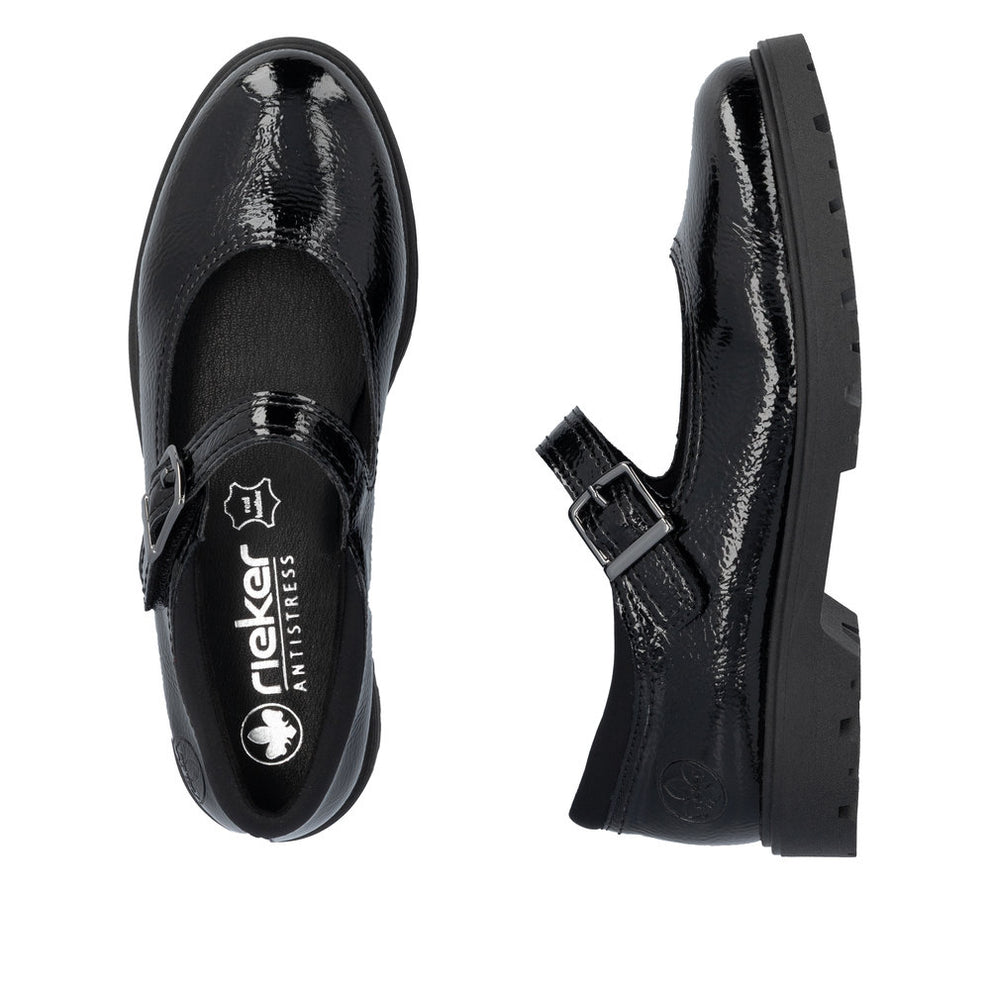 Rieker W Sko Black - 45567-00