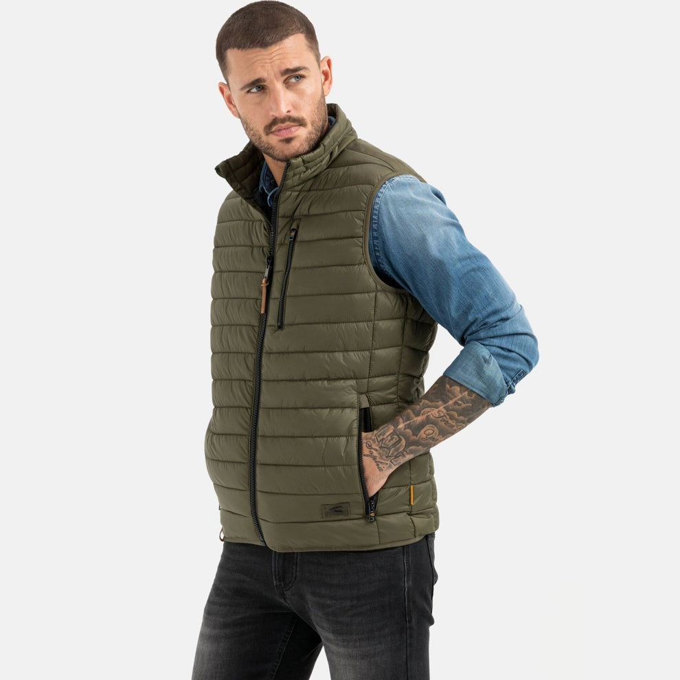 Camel Active M 9E52 Quilted Vest Olive
