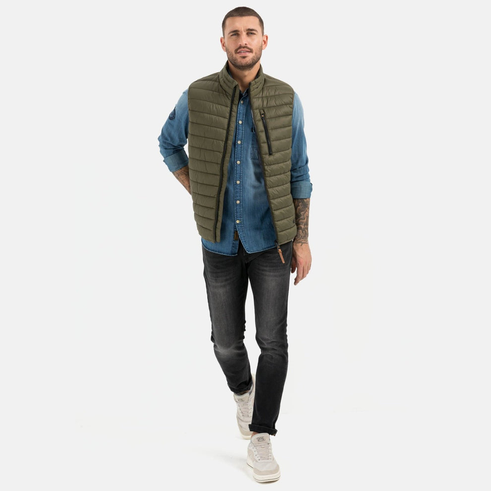 Camel Active M 9E52 Quilted Vest Olive