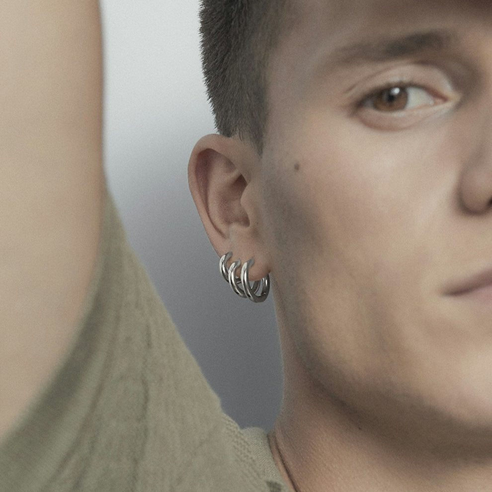 Maria Black Marco 8 Hoops Silver