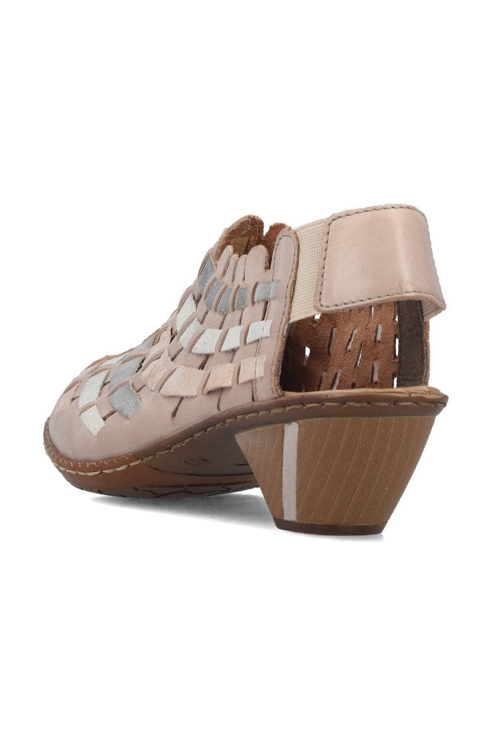 Rieker W Sko Beige Combination - 46778-64