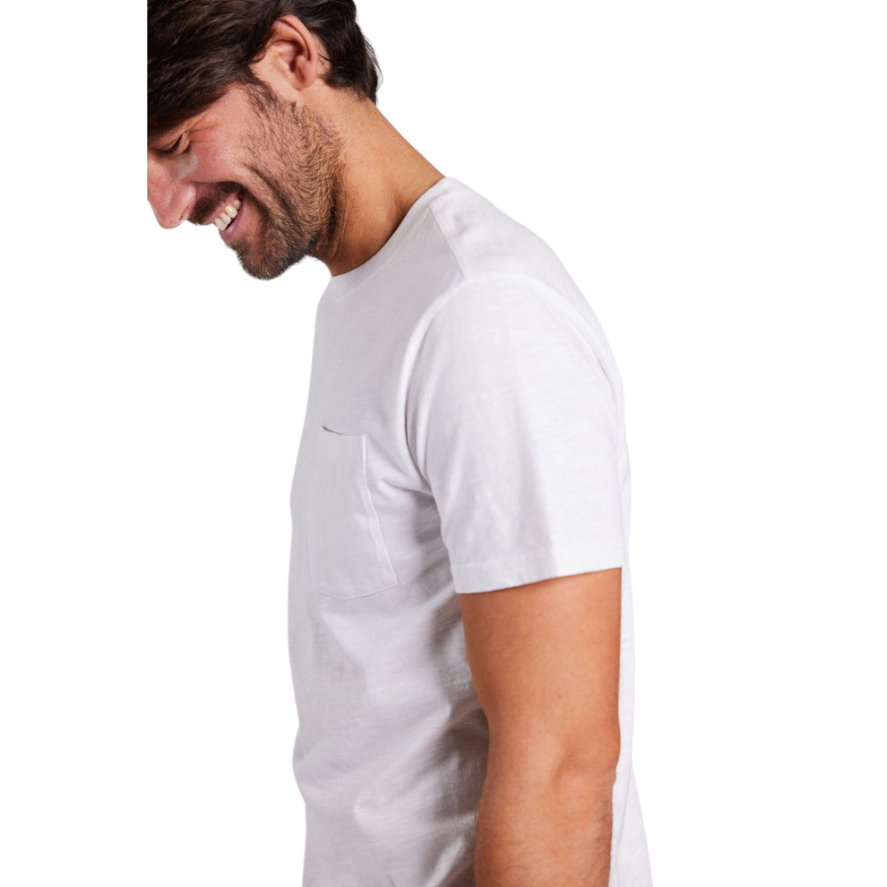 Sebago M Outwashed Pocket T-shirt White