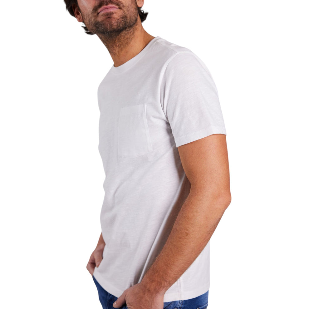 Sebago M Outwashed Pocket T-shirt White