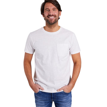 Sebago M Outwashed Pocket T-shirt White