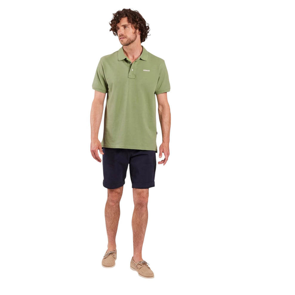 Sebago Outwashed Logo Pique Olive