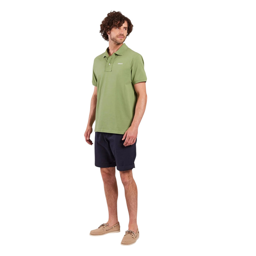 Sebago Outwashed Logo Pique Olive