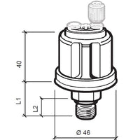 VDO sensor olie tryk 5 bar, M18x1,5